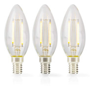 LED-Lampa E14 | Ljus | 2 W | 250 lm | 2700 K | Varm Vit | 3 st. | Tydlig