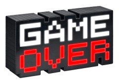 8-bitars Game Over-lampa med retrodesign och LED-ljus