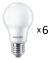 6-pack LED E27 Normal Frost 60W 806lm