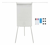 Blädderblockstavla 100x70 cm – Magnetisk, Justerbar Höjd