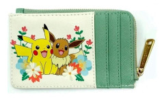 Pikachu & Eevee Floral korthållare för kort och kontanter