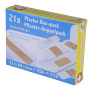 Plåster - 21-pack - Transparent