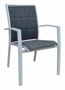 Modulo fåtölj aluminiumstruktur Vit/Ljunggrå Wilsa Garden