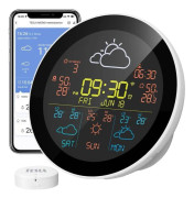 Väderstation - TESLA - MS360 - WiFi 2,4 GHz - Bluetooth - Inomhus/Ute