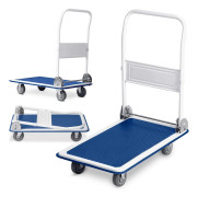 Handdragen transportvagn HM-505 vit-blå