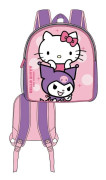 3D-ryggsäck, 30 cm storlek, Hello Kitty & Kuromi Design