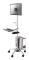 Neomounts FPMA-MOBILE1800 - Vagn - för LCD-skärm/PC-utrustning - silver - skärmstorlek: 10"-27"