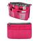 Väskaorganisator - Multifunktionell - Nylon - 28x17x9 cm - Rosa - 13 Fickor