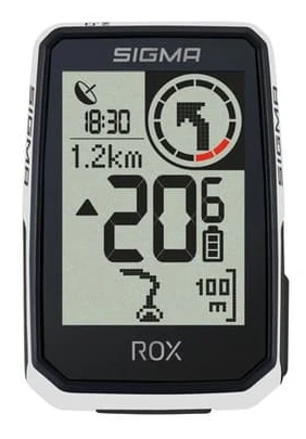 GPS-cykelräknare - SIGMA - Rox 2.0 - Autonomi 26 timmar - Visning av hastighet och avstånd - GPS/GLONASS-navigering