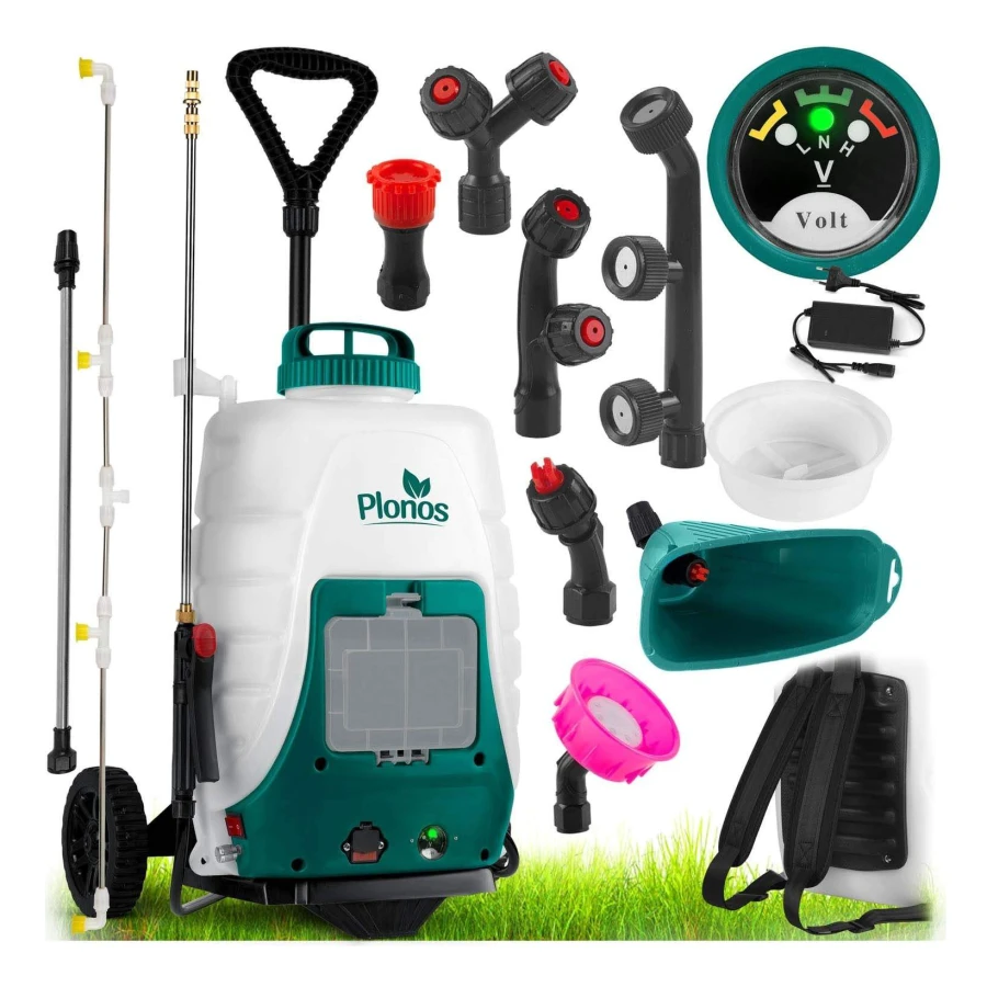 Batteridriven spruta med vagn Plonos PL-601