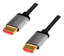 LogiLink CHA0104, 1 m, HDMI Typ A (standard), HDMI Typ A (standard), 3D kompatibilitet, 48 Gbit/s, Svart