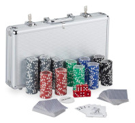 Pokerset med 300 metallkärnor – redo för Texas Holdem