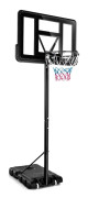 130 - 305 cm basketstativ med nät & 2 hjul, höjdjusterbar svart
