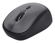 Trust Yvi Plus - Mus - tyst - högerhänt - optisk - 4 knappar - trådlös - 2.4 GHz - trådlös USB-mottagare - svart