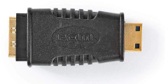 Nedis HDMI™-adapter | HDMI™-minikontakt | HDMI™ hona | guldpläterad | Lag | ABS | Svart | 1 stycken | plastpåse