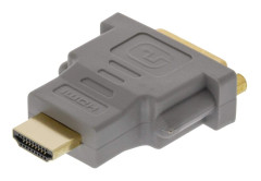 High Speed HDMI-Adapter HDMI Kontakt - DVI-D 24+1p hona Grå