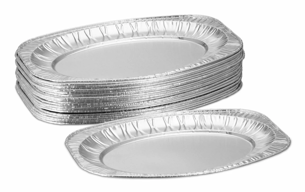 Serveringsfat i aluminium, set om 25 st