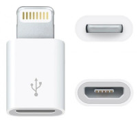 Micro-USB till Lightning Adapter - Vit
