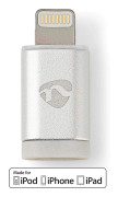 Lightning Adapter | Apple Lightning, 8-stifts | USB Micro-B Hona | Guldplaterad | Rund | Aluminium