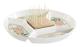 Snacksbricka DKD Home Decor 23,5 x 23,5 x 3 cm Grön Stengods