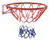 Basketbåge med nät, stålrör, ø46 cm