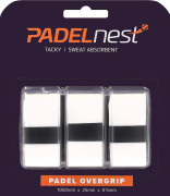 Padelnest, 3x Overgrips - Tacky - Vit