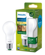 Philips LED E27 Normal 4W (60W) Frost Dimbar 840lm 2700K Energiklass A