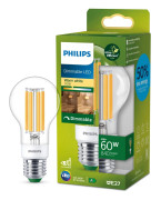 Philips LED E27 Normal 4W (60W) Klar Dimbar 840lm 2700K Energiklass A