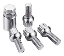 Secure your car 05.205.03 Anti-theft type C wheel locks, Set of 4 with 1 adapter, security for rims and wheels
