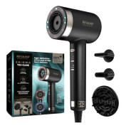 Professionell hårtork - REVAMP - DR-7250-EU - Tri-Care infraröd (röd/blå ljus) - 1600W - 3 magnetiska tillbehör