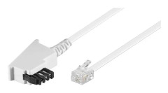 TAE-F-kabel (universell pinout), vit