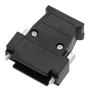 encitech D3PK09-P-SJS-K D-SUB hölje: 9-polig plast/metalliserad 180° svart (1 st)