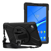 eSTUFF - Baksidesskydd för surfplatta - svart - 11.5" - för Lenovo Tab P11 Pro ZA7C, ZA7D, ZA8L, ZA8M