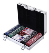 Poker Set 29,5x20,5x6,5 cm Silver Vit Aluminium