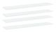 vidaXL Hyllplan 4 st vit 100x20x1,5 cm spånskiva