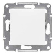 Schneider Electric enkelknapp ASFORA utan ram vit EPH0101421