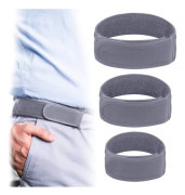Utomhus fritids herrar elastiskt bälte med kardborrekompatibelt med olika midjemått i nylon svart Grey L Grey L