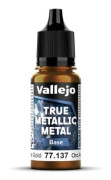 Vallejo 77.137 True Metallic Metal Base - Arcane Gold (18 ml)