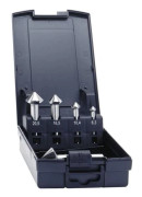 Exact 05528 kon­för­sänkningssats 5 delar 6,3/10,4/16,5/20,5/25 mm HSS TiAIN cylindriskt skaft