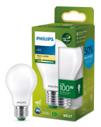 Philips - LED-glödlampa med filament - form: A60 - glaserad finish - E27 - 7.3 W (motsvarande 100 W) - klass A - varmt vitt ljus - 2700 K
