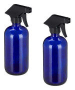 Sprayflaska glas blå, set om 2