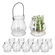 Transparent vindljusset om 12 st