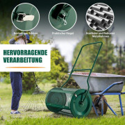 24" lång kompostspridare Torvspridare med förbättrat U-format handtag