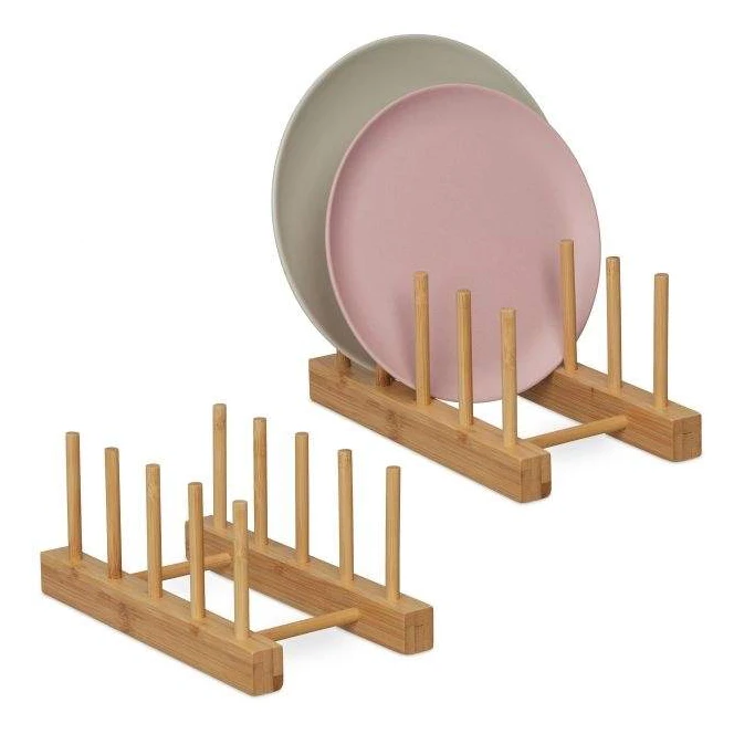 Tallrikställ för 4 tallrikar Set om 2