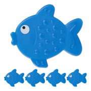 Halkfria badklistermärken fisk, set om 5