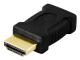 HDMI-adapter, mini HDMI fe to HDMI ma, 19-pin, gold plated