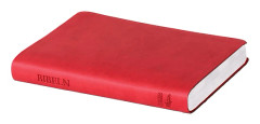 Svenska Folkbibeln 2015, slimline, rosa skinnimitation