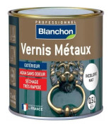 Vernis metall Incolore Mat Blanchon 0.5L - BLANCHON - Vernis - Utomhus - Möbler - Järnmetaller
