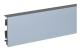 Sockel med kabelrännor H 40 mm l 11 mm anodiserad silver aluminium typ 465