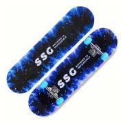 Skateboard för nybörjare, gummihjul, LED ABEC-7, upp till 120 kg